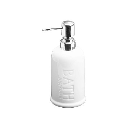 PORTA SABONETE LIQUIDO DE CERÂMICA BATH 350ml