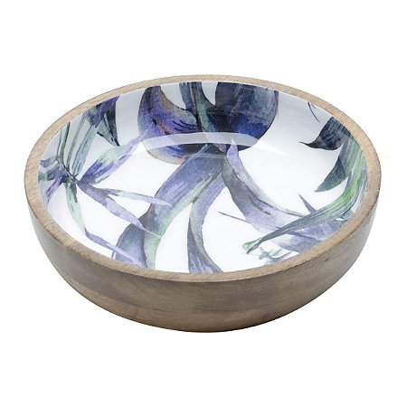 BOWL DE MADEIRA FLOWER 25x6,5cm
