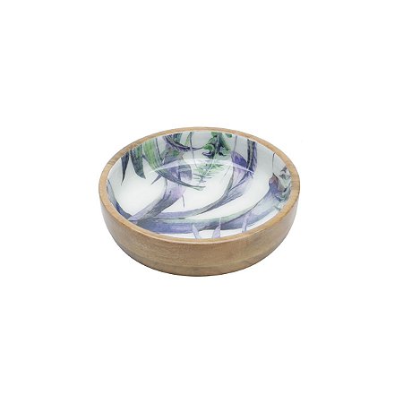 BOWL DE MADEIRA FLOWER 19,5x5cm