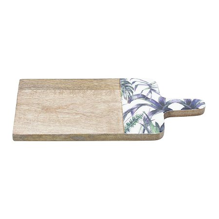 TABUA DE MADEIRA P/QUEIJO FLOWER 33x15x1cm