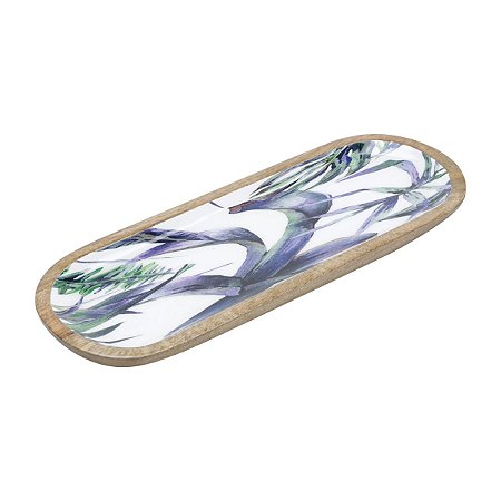 TRAVESSA DE MADEIRA FLOWER 40X15X2,5cm