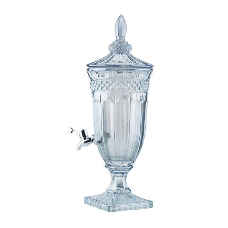 DISPENSER DE CRISTAL ECOLÓGICO C/PÉ E TAMPA BRANDON AZUL 2l