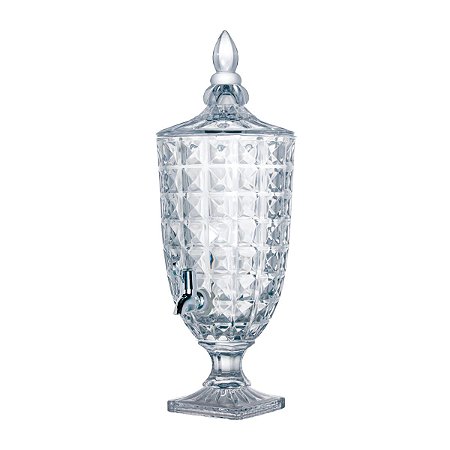 DISPENSER DE CRISTAL ECOLÓGICO C/PÉ DIAMANT 3l