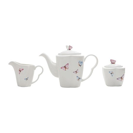AP DE PORCELANA 3 PCS P/CAFÉ BORBOLETA