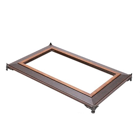 BANDEJA C/PÉ RÁDICA ESCURA 30x17cm
