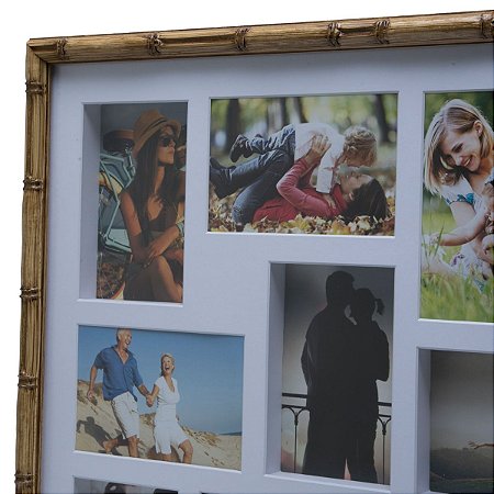PAINEL BAMBU COLLECTION PARA 16 FOTOS 10X15CM