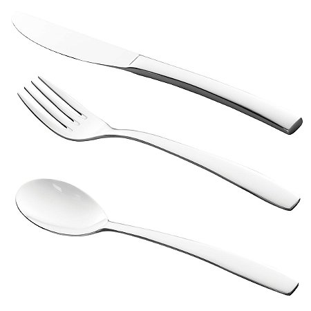 FAQUEIRO 48PC AÇO INOX LONDON C/ESTOJO DE MADEIRA