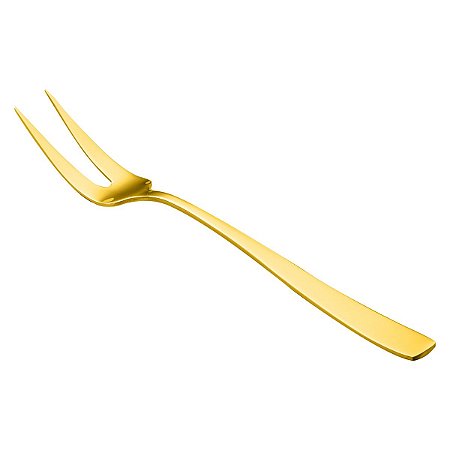 (DZ) GARFO P/ASSADO PVD DOURADO PISA