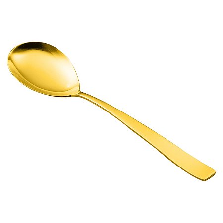 (UN) COLHER P/SALADA PVD DOURADO PISA