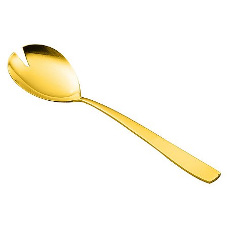 (UN) GARFO P/SALADA PVD DOURADO PISA