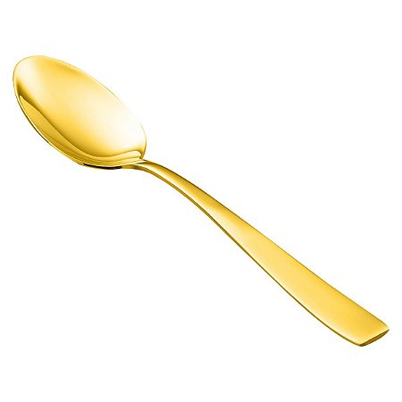 (DZ) COLHER P/CHÁ PVD DOURADO PISA