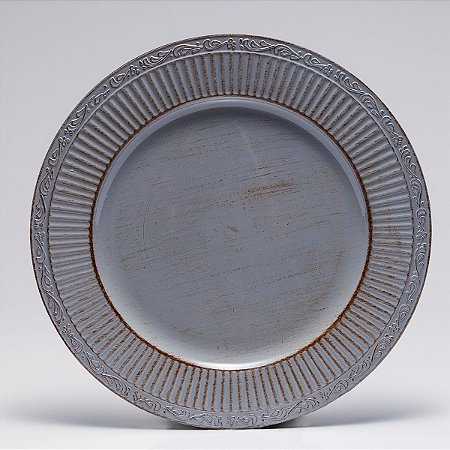 JOGO 6 SUPLAT EM PÁSTICO 33 CM DIAMETRO BLUE