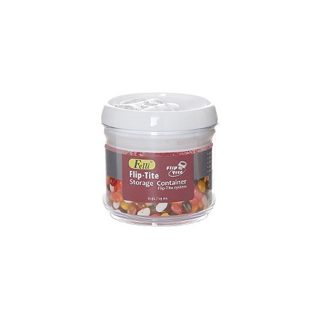 PORTA MANTIMENTO HERMETICO DE ACRILICO REDONDO 400ml