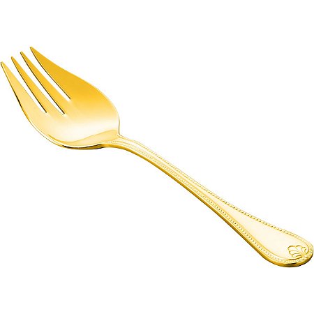 (UN) GARFO P/SERVIR PEIXE PVD DOURADO CHRIS