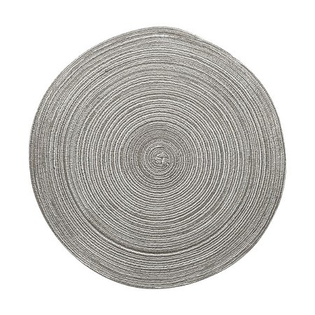 LUGAR AMERICANO DE POLIÉSTER CINZA 38cm