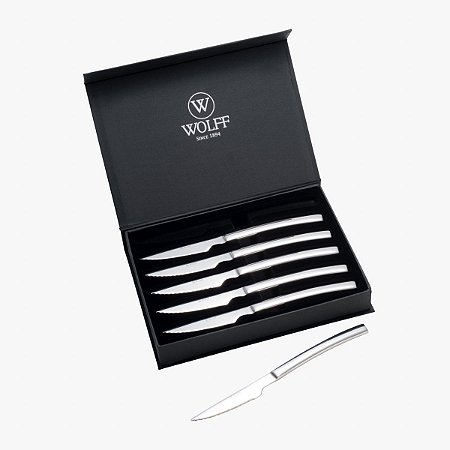 CJ 6 FACAS P/CHURRASCO AÇO INOX LONDON 100g / 3,0