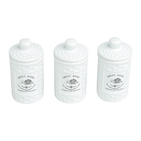 CJ 3 POTES DE PORCELANA SWEET HOME 150ml