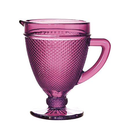 JARRA DE VIDRO SODO-CÁLCICO BICO DE JACA LILÁS 1L