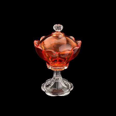 POTICHE DECORATIVO DE CRISTAL TULIP PINK 12,5X17,5cm