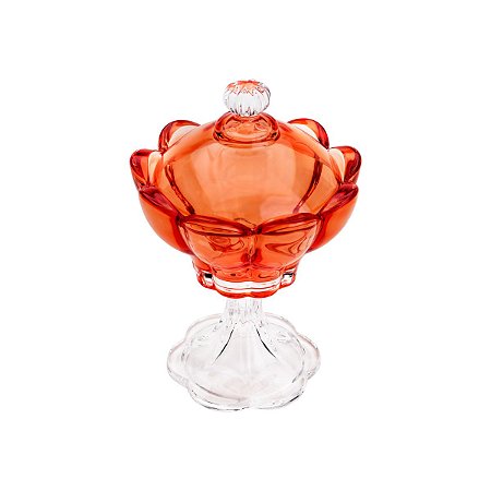 POTICHE DECORATIVO DE CRISTAL TULIP PINK 17,5X24cm