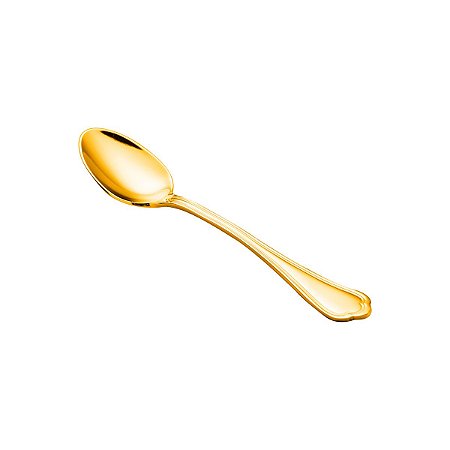 (DZ) COLHER P/CHÁ PVD DOURADO ZURICH