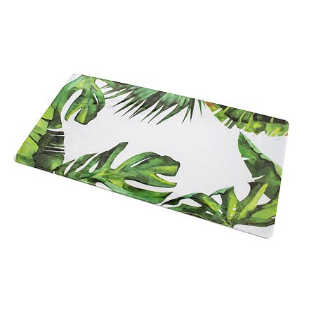 BANDEJA DE MELAMINA RETANGULAR LEAVES 46X24X2,5cm
