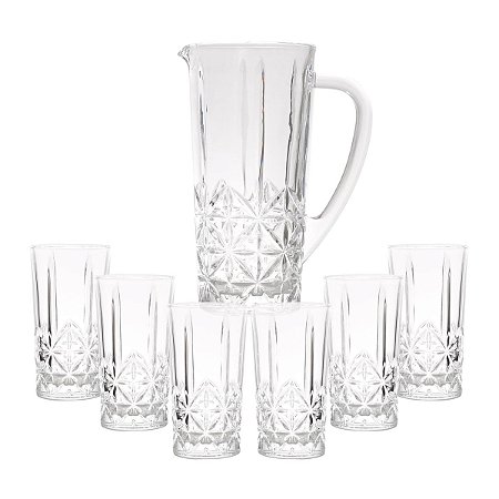 CJ JARRA 1L E 6 COPOS DE VIDRO 290ML STELLA