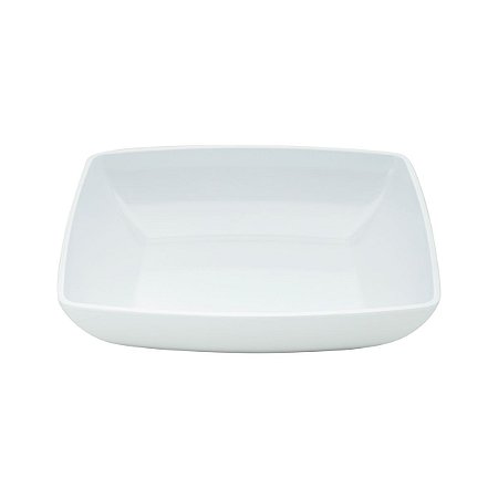 SALADEIRA DE MELAMINA  BRANCA 32,5X27,5X8,5cm