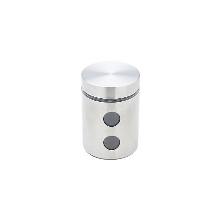 PORTA MANTIMENTO DE AÇO INOX E VIDRO 11,5X17CM