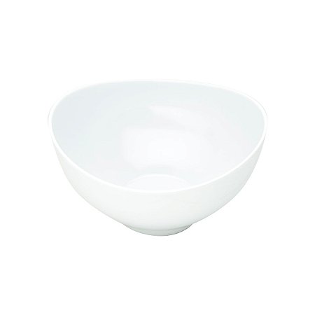 SALADEIRA DE MELAMINA BRANCA 25,5X25X14cm
