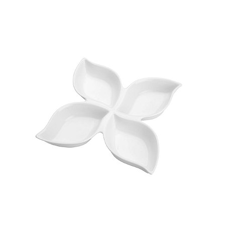 PETISQUEIRA DE PORCELANA C/4 DIVISÕES 19,5X3,5cm