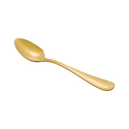 (DZ) COLHER P/SOBREMESA PVD DOURADO CROISÉ