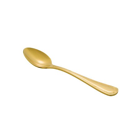 (DZ) COLHER P/CHÁ PVD DOURADO CROISÉ