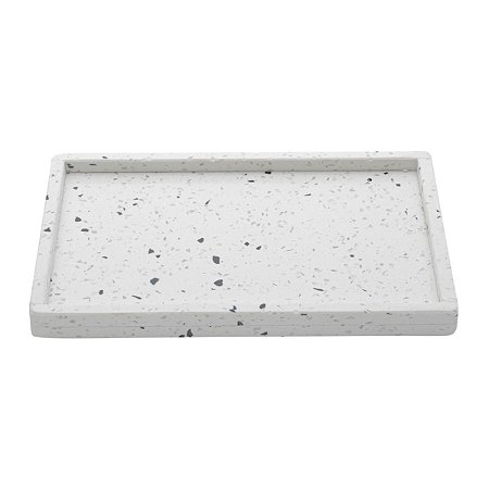 BANDEJA DE MÁRMORE TERRAZZO 27x17x2cm