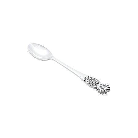CJ 6 COLHERES P/CHÁ DE ZAMAC SILVER PLATED PINEAPPLE 12,5cm