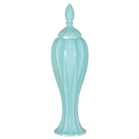 POTICHE CERAMICA GREEK AZUL CLARO 55 CM