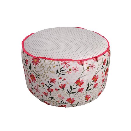 PUFF MADEIRA/ESPUMA ROMANCE FLOWERS ROSA