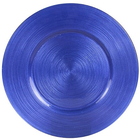 SOUSPLAT DE VIDRO 33CM CIRCLEA NAVY BLUE