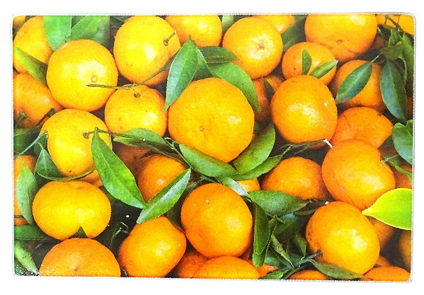 TABUA DE VIDRO 30X40CM LARANJA