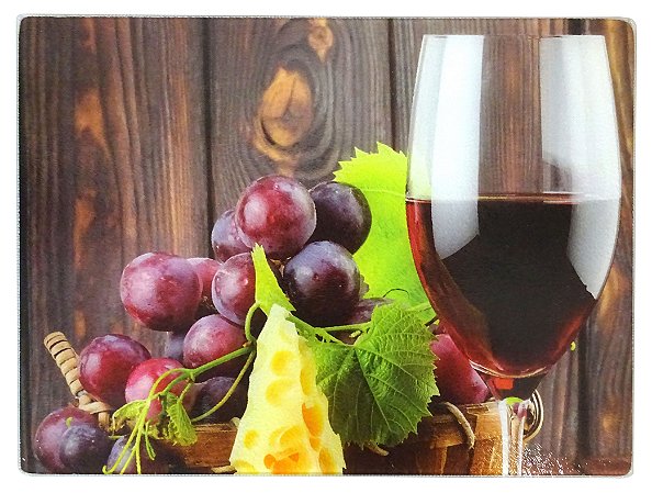 TABUA PARA CORTE DE VIDRO VINHO 30X40CM