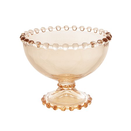 CJ 6 TAÇAS CRISTAL P/SOBREMESA PEARL ÂMBAR 11x9cm