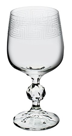 JOGO 6 TCS CRISTAL ECOL V.TINTO 230ML KLAUDIE DECORADA