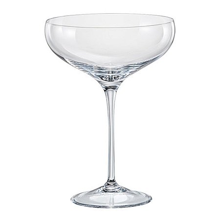 JOGO DE 6 TACAS PARA COQUETEL MEGAN EM CRISTAL ECOLOGICO 290ML A17,5CM