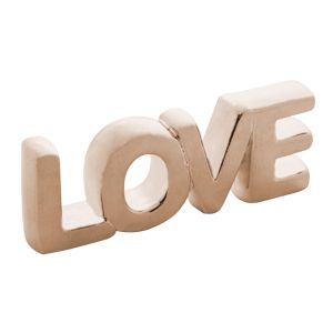 LETRAS DECORATIVAS CERÂMICA LOVE CAPSLOCK SLIN 19,5x3x7,5cm