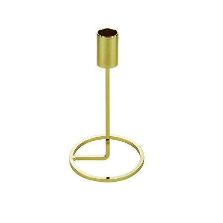 CASTIÇAL METAL DOURADO 9x18cm