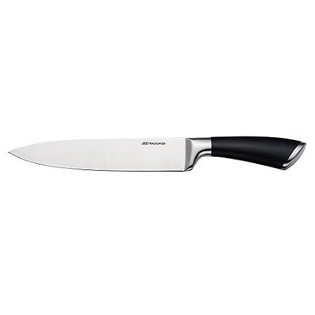 FACA CHEF HANZO ACO INOX 2,5MM CABO COR PRETO 33,4CM 162GRS