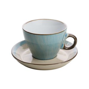 CJ 4 XÍCARAS PORCELANA P/CHÁ C/PIRES AZUL 200ml