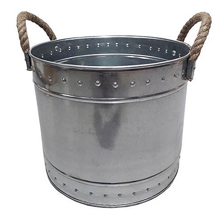 CHAMPANHEIRA EM FERRO GALVANIZADO D25XA19CM