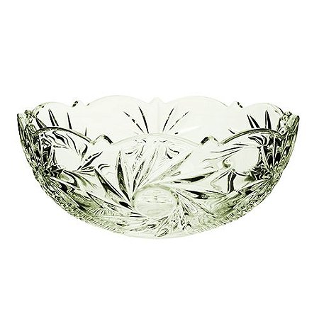 CENTRO MESA PINWHEEL CRISTAL ECOLOGICO D22XA9,5CM COR VERDE