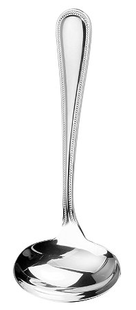 CONCHA PARA MOLHO PEARL EM ACO INOX COM CAIXA